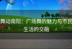 舞动南阳：广场舞的魅力与市民生活的交融
