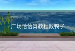 广场恰恰舞教程数鸭子