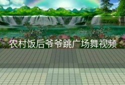 农村饭后爷爷跳广场舞视频