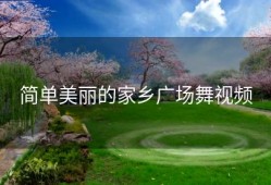 简单美丽的家乡广场舞视频