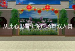 从此心里有个你广场舞双人舞