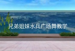 兄弟姐妹水兵广场舞教学