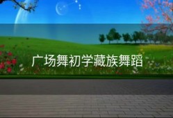 广场舞初学藏族舞蹈