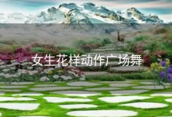 女生花样动作广场舞