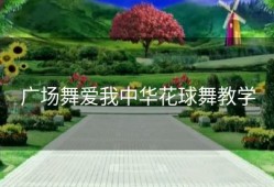 广场舞爱我中华花球舞教学