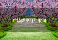 广场舞岁月的歌词