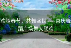 欢腾春节，共舞盛世——喜庆舞蹈广场舞大联欢