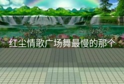 红尘情歌广场舞最慢的那个