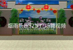 烟雨扬州32步广场舞视频