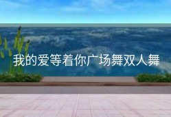 我的爱等着你广场舞双人舞