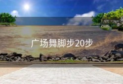 广场舞脚步20步