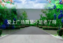 爱上广场舞是不是老了呀