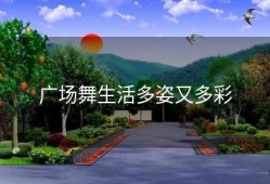 广场舞生活多姿又多彩