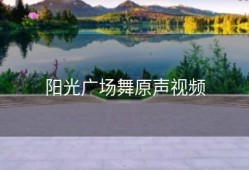 阳光广场舞原声视频