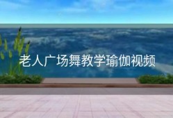 老人广场舞教学瑜伽视频