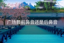 广场舞前鼻音还是后鼻音