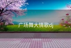广场舞大情歌dj