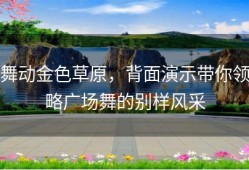 舞动金色草原，背面演示带你领略广场舞的别样风采