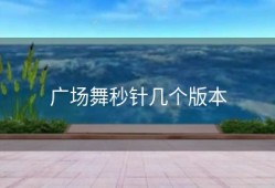 广场舞秒针几个版本