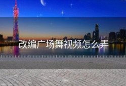 改编广场舞视频怎么弄