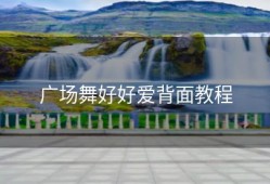 广场舞好好爱背面教程