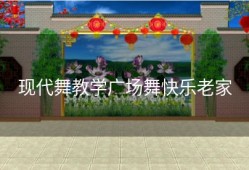现代舞教学广场舞快乐老家