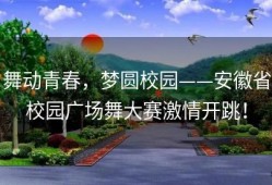 舞动青春，梦圆校园——安徽省校园广场舞大赛激情开跳！