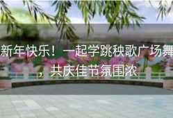 新年快乐！一起学跳秧歌广场舞，共庆佳节氛围浓