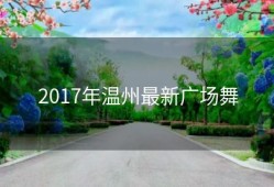 2017年温州最新广场舞