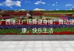 广西湛江广场舞健身操：舞动健康，快乐生活