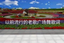 以前流行的老歌广场舞歌词