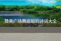 赞美广场舞姐姐的诗词大全