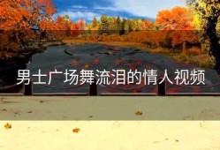 男士广场舞流泪的情人视频