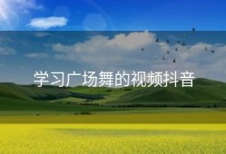学习广场舞的视频抖音