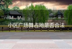 小区广场舞占地是否合法