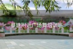 蔡塘附近广场舞培训班