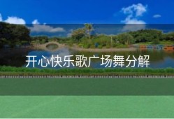 开心快乐歌广场舞分解