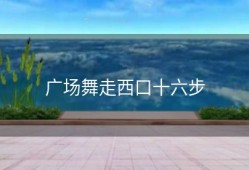 广场舞走西口十六步