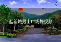逛新城男士广场舞视频