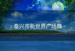 泰兴市新世界广场舞