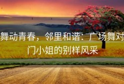舞动青春，邻里和谐：广场舞对门小姐的别样风采