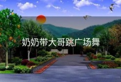 奶奶带大哥跳广场舞