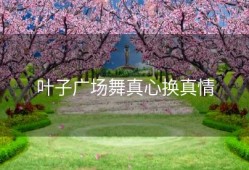 叶子广场舞真心换真情