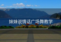 妹妹说情话广场舞教学