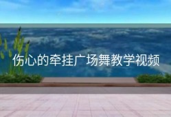 伤心的牵挂广场舞教学视频