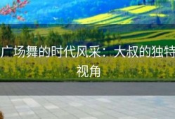 广场舞的时代风采：大叔的独特视角