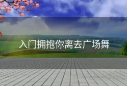 入门拥抱你离去广场舞