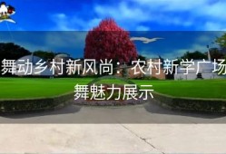 舞动乡村新风尚：农村新学广场舞魅力展示