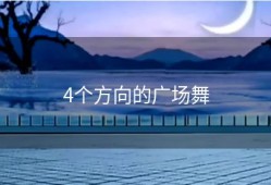 4个方向的广场舞