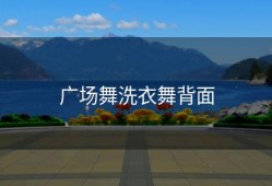 广场舞洗衣舞背面